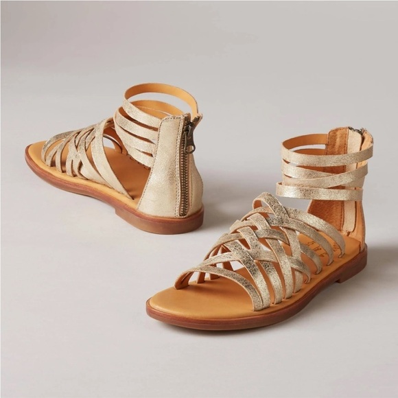 Kork-Ease Shoes - Kork-ease Palmyra gold strappy ankle gladiator leather sandals